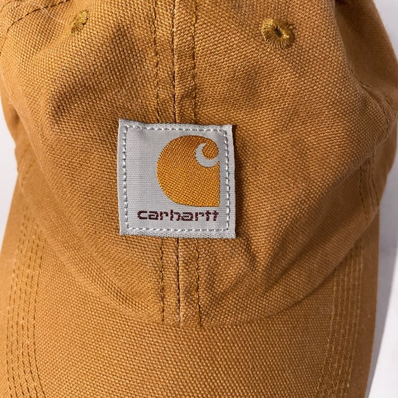 Carhartt Kids Tan Baseball Hat Cap Adjustable One Size fits Most - Picture 7 of 10